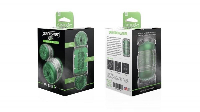 Fleshlight Quickshot Alien Lady/Butt - Metallic Green Freaks Male Masturbators | DUBAI XJCBH0928